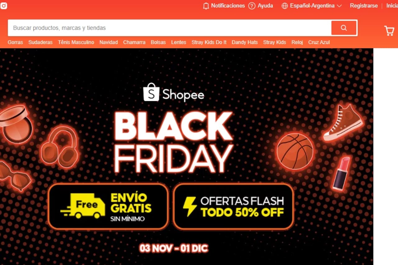 Shopee regresa a la Argentina con descuentos y envío gratis
