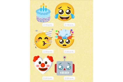 Si algún amigo envía los emojis gigantes se podrán guardar en el dispositivo