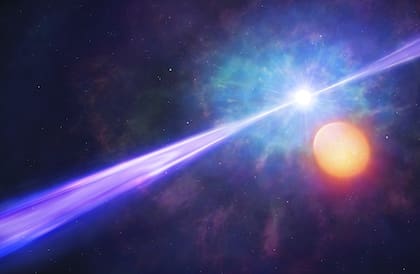 Si el haz de luz producido por un estallido de rayos gamma alcanzara la atmósfera terrestre, provocaría una catástrofe definitiva