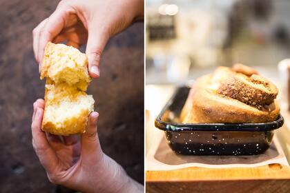 Si prefirieren lo salado, no duden en pedir el riquísimo scon de queso (con té de Tehani o café colombiano) o la bruschetta de salmón ahumado (con jugo exprimido).