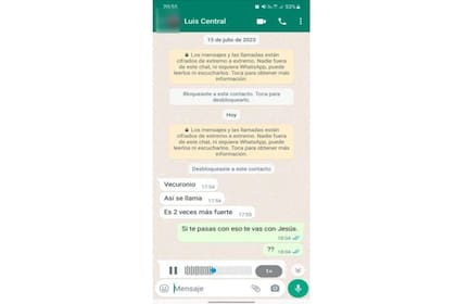 "¿Si te pasás con eso te vas con Jesús?", preguntó la víctima al enfermero imputado en uno de los chats