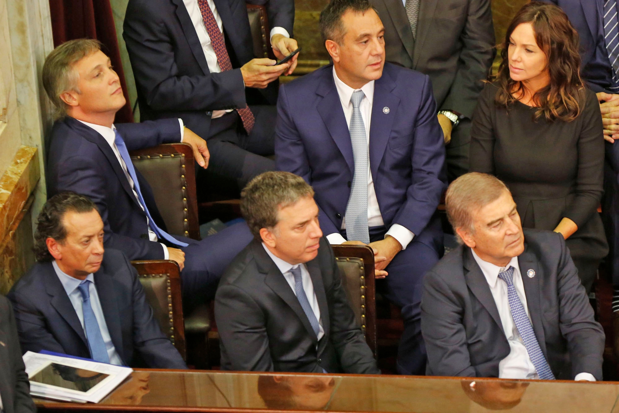 Sica y Dujovne juntos en la apertura de las sesiones ordinarias