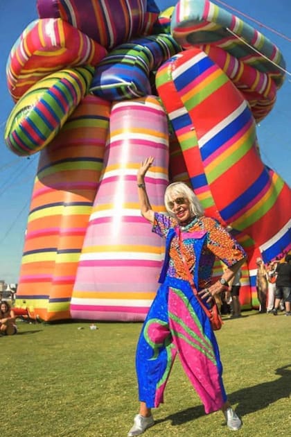 Siempre en busca de nuevos públicos, Minujín instaló otra similar en dos ediciones del Lollapalooza