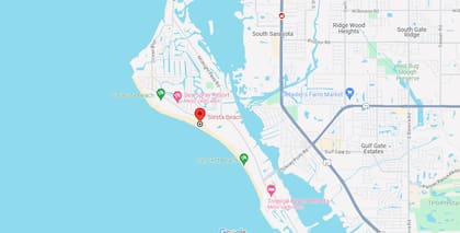 Siesta Beach se encuentra al oeste del estado de Florida