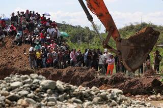 Siete mineros atrapados en mina de oro que se derrumbó en el suroeste de Colombia