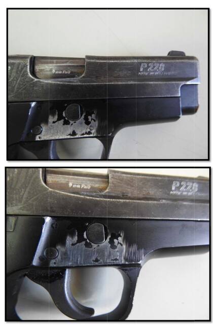 Sig Sauer P228 calibre 9 mm: la pistola secuestrada a un hombre que fue condenado a tres años y medio de prisión por portación ilegal de arma de fuego