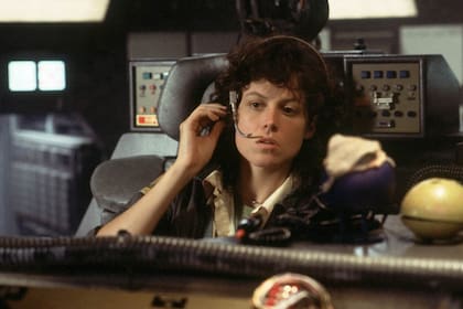 Weaver en Alien, el octavo pasajero, su primer y rutilante papel en el cine  