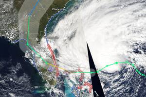 Así avanza en vivo la tormenta Nicole hacia Florida en el mapa