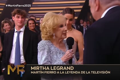 Silvestre, en la entrega de los premios Martín Fierro