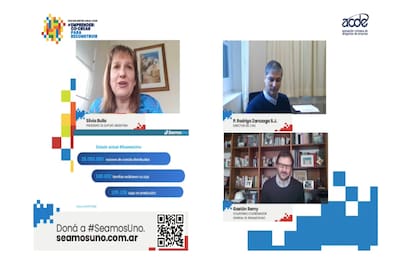 Silvia Bulla, Gastón Remy y Rodrigo Zarazaga contaron la iniciativa y el objetivo de #SeamosUno