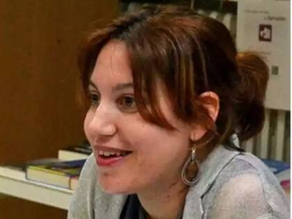 Silvia Caballol en la presentación de su libro