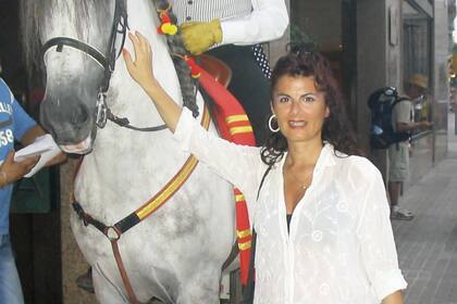 Silvia Márquez, en sus primeros tiempos en Europa.