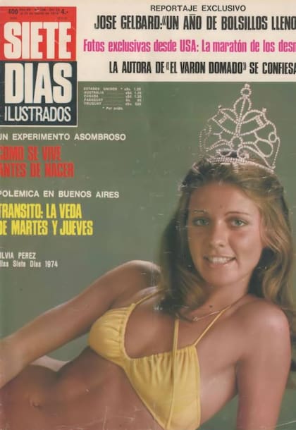 Silvia Pérez, una de las Miss Siete Días que retrató Osvaldo Dubini
