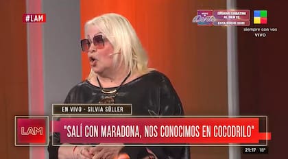 Silvia Süller reveló detalles de su relación con Diego Maradona (Foto: captura TV)