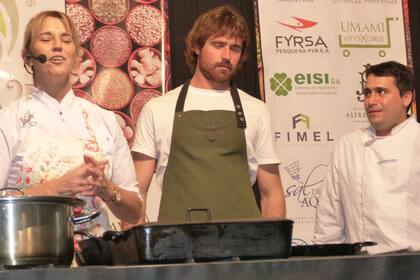 Silvia Valdemoros, Federico Amado y Ángel Bordenave