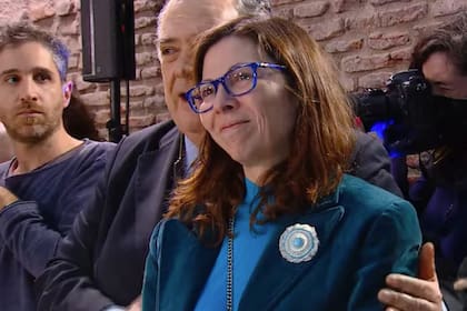 Silvina Batakis durante la asunción de Sergio Massa como ministro de Economía