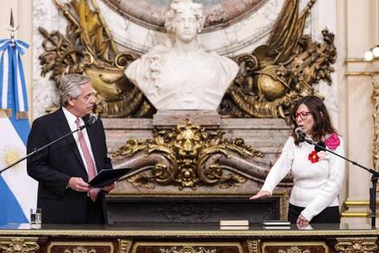 Silvina Batakis juró como nueva ministra de Economía (Captura)