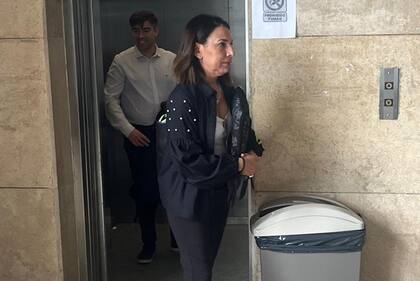 Silvina Carreira, la abogada de Alberto Fernández, al llegar a los tribunales de Comodoro Py