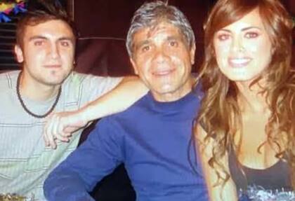 Silvina con Jorge, su papá, y Ezequiel