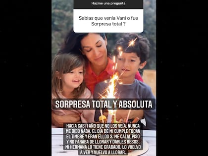 Silvina Escudero festejó su cumpleaños con sus sobrinos