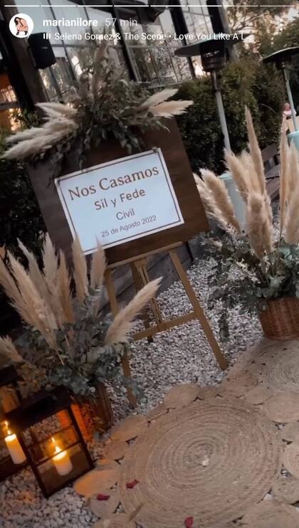 Silvina Escudero y Facundo celebraron su civil
