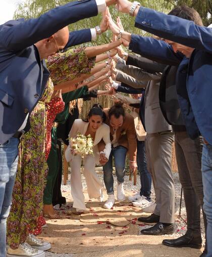 Silvina Escudero y Federico se casaron el jueves pasado