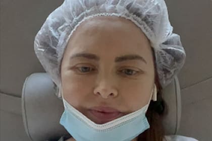 Silvina Luna en medio de su tratamiento