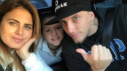 Silvina Luna y El Polaco junto a la hija que él tuvo con la cantante La Princesita