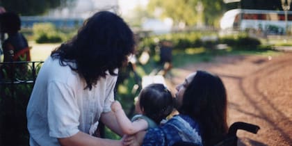 Silvina, Mercedes y su hija, unos años atrás 