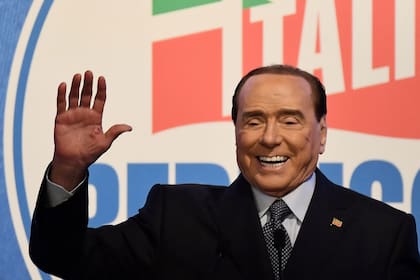 Silvio Berlusconi durante la convención de su partido