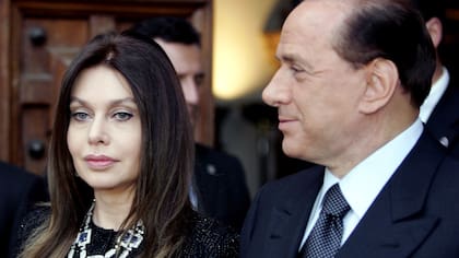 Silvio Berlusconi y su ex esposa Veronica Lario en Roma. El 31 de enero de 2007