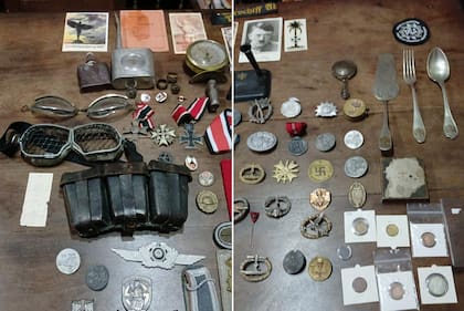 En un allanamiento por narcotráfico secuestraron simbología nazi