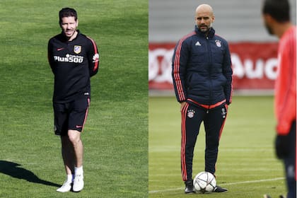 Simeone y Guardiola, en un choque de estilos