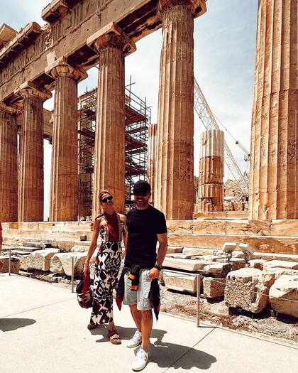 Simeone y Pereyra de paseo por Grecia