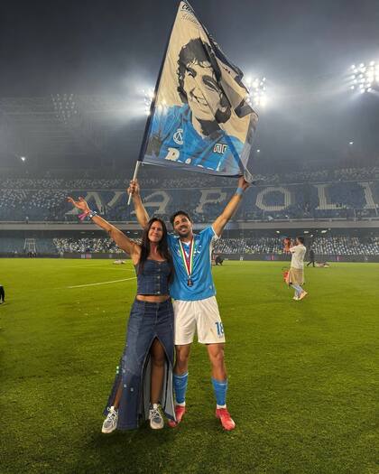 Simeone y su mamá Carolina Baldini