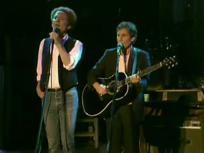 Simon y Garfunkel en una de sus recordadas performances