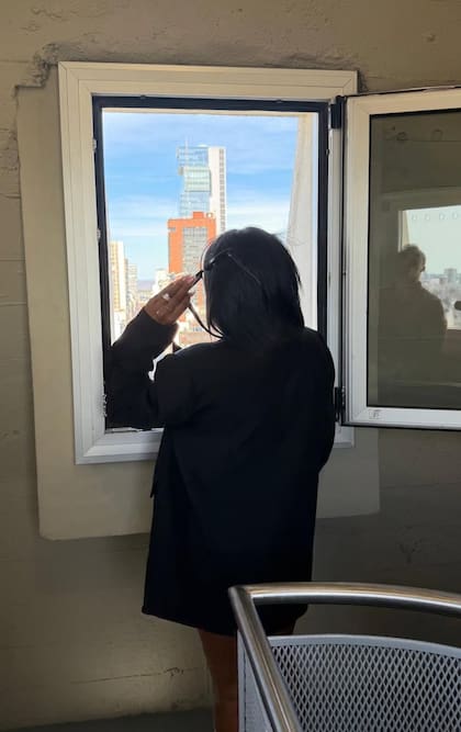 Simone Biles en el Obelisco