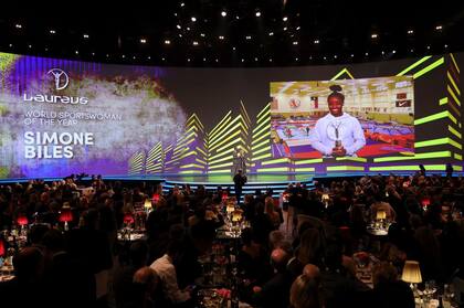 Simone Biles, premiada como la mejor deportista individual