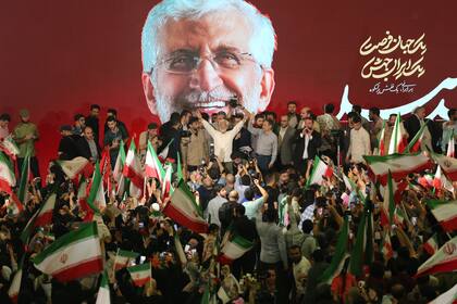 Simpatizantes del candidato conservador Said Jalili. Photo: Rouzbeh Fouladi/ZUMA Press Wire/dpa