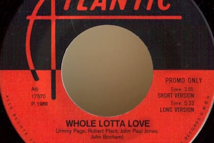 Simple en vinilo de "Whole Lotta Love"