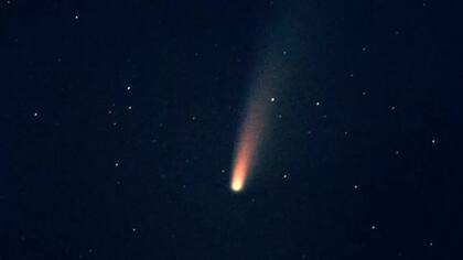 Simulación de lo que podrían haber visto en el cielo los habitante del pueblo de Inglaterra.