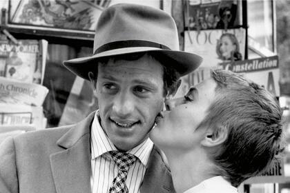 Jean-Paul Belmondo y Jean Seberg en Sin aliento