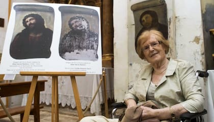 Sin buscarlo, Cecilia saltó a la fama en 2012 por su restauración (Foto: X)