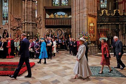 Sin Carlos III ni Kate. La celebración fue en la misma abadía donde el año pasado fueron coronadas Sus Majestades y donde se casaron William y Kate, en 2011.