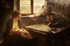 ¿Qué pintor argentino es conocido por su obra "Sin pan y sin trabajo"?