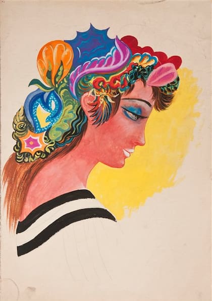 Sin título, c. 1969, pintura s/papel