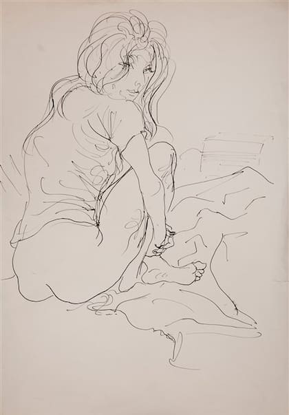 Sin título, c. 1970, tinta s/papel