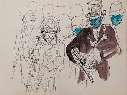 Sin título, s/f, tinta sobre papel