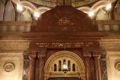 La sinagoga está situada en la la calle Libertad al 700
