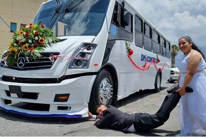 Sinaí Santana y Juan Bosco Guerrero eligieron un transporte peculiar